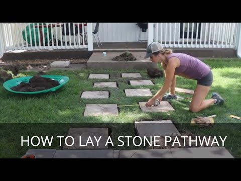 How to Build a Simple Stone Walkway | Large Stepping Stone Pathway