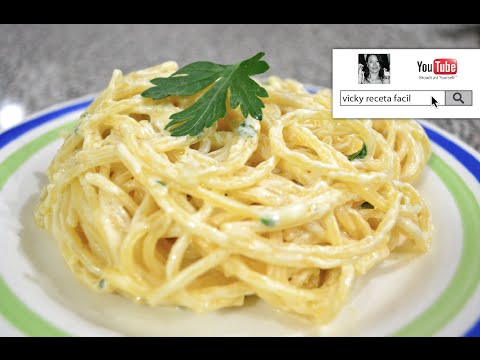 ESPAGUETI ALFREDO | SPAGUETTI ALFREDO | Vicky Receta Facil