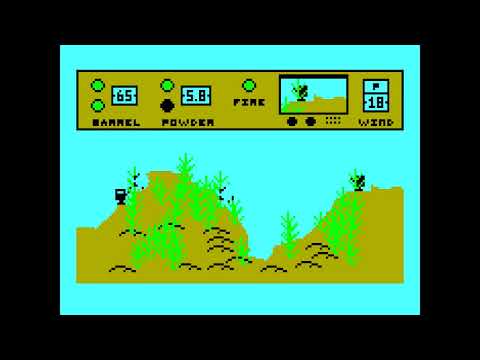 Artillery Duel - (1982) - Bally Astrocade - gameplay