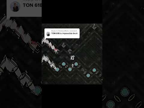Ton 618 VS Back on Track 💀 #geometrydash#gaming#viral