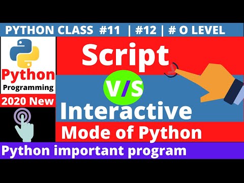 Modes In Python Interactive Mode Script Mode