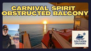 Carnival Spirit Obstructed View Balcony Cabin 5232 Tour and Review