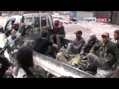 غنائم لواء أحباب الله بعد السيطرة على مقرات النظام في قرية الداما في محافظة إدلب