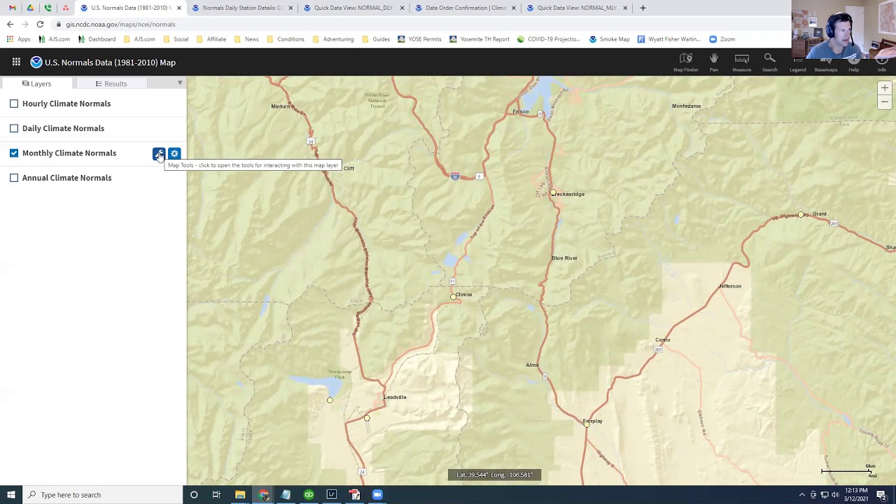 Tutorial: Find Temperature & Precipitation Data for Backcountry Areas
