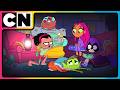 Teen Titans Go The Clumsiest Heroes Ever ‍ ️ Cartoon For Kids Best Animations Cnindia