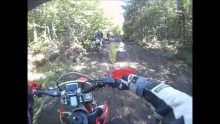 preview picture of video 'Sept 8 2013 Montagne Noire St-Donat CRF450X Helmet Camera Gopro'