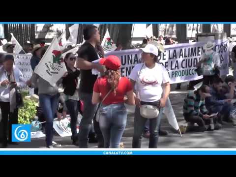 Campesinos realizaron marchan en Reforma en protesto del recorte presupuestal al campo mexicano