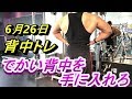 背中のトレーニング動画 種目多め