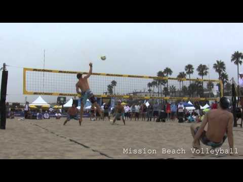 2013 AVP Manhattan Beach Open Olson and Morrison vs. Fuerbringer and Jennings Game 2