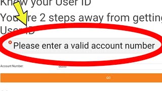 Please Enter a Valid Account Number icici Bank