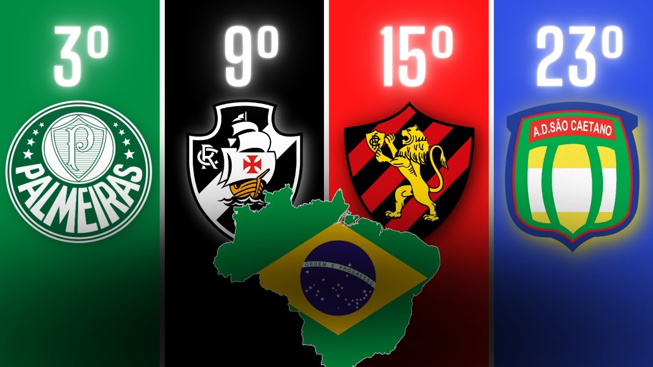 ESSES SÃO OS 50 MAIORES TIMES DO BRASIL!
