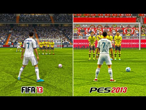 FIFA 13 vs PES 2013 | Free Kicks