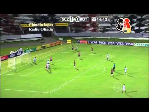 Santa Cruz 2x1 Botafogo/PB - Nar. Cláudio Lopes, Rádio Olinda - Copa do Brasil 2014
