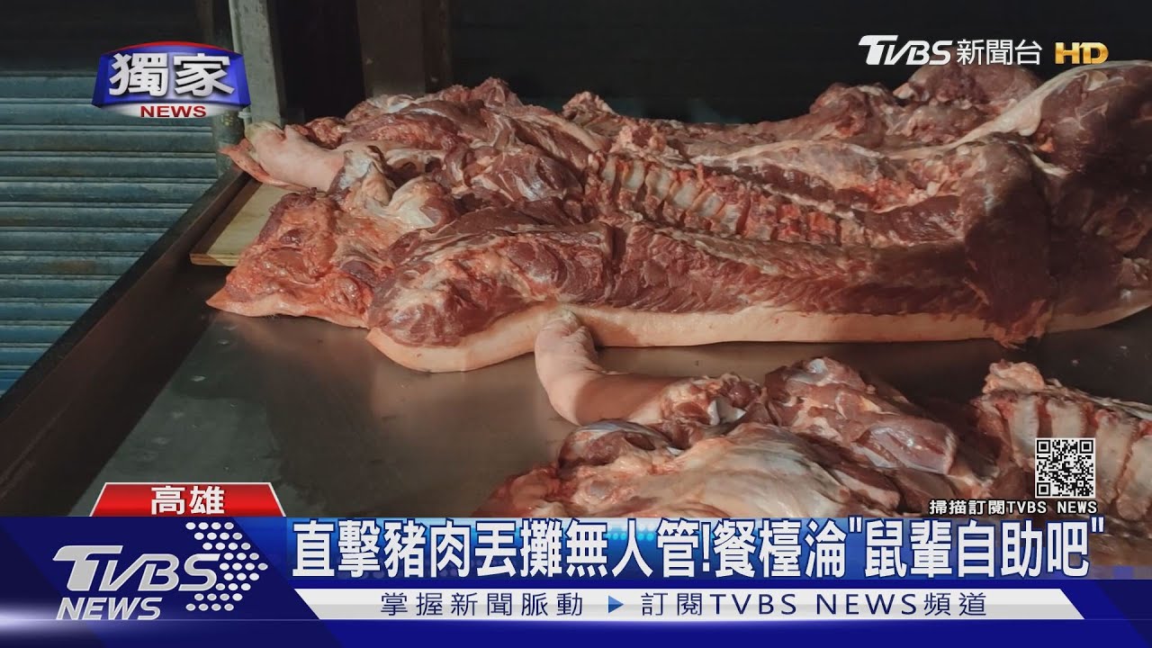 直擊豬肉丟攤無人管! 餐檯淪「鼠輩自助吧」