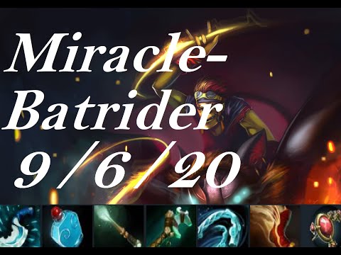 Miracle- mid Batrider - double solo kill ☉_☉ - pub dota2