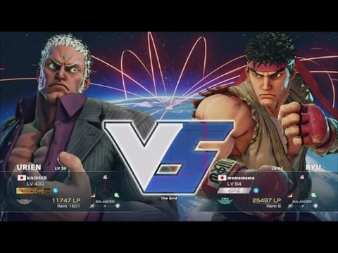 SFV : Daigo Umehara ( Ryu ) VS kiki9465 ( Urien ) RANKED MATCHES