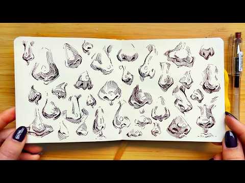 Sketchbook Studies: How I Practice Drawing NOSES