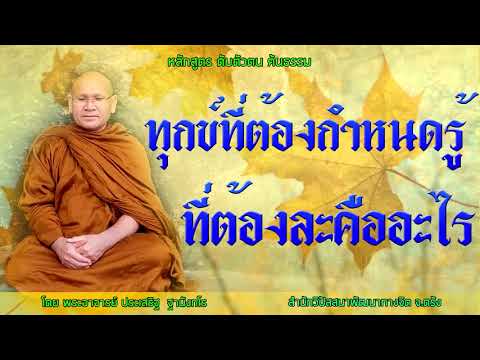 ทุกข์ที่ต้องกำหนดรู้ที่ต้องละคืออะไร โดยพระอาจารย์ประเสริฐ ฐานังกโร 1/63