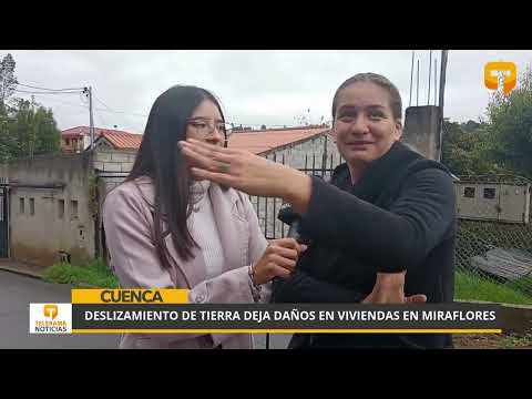 Deslizamiento de tierra deja daños en viviendas en Miraflores