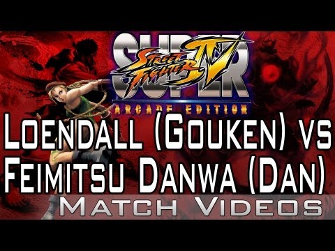 Loendall (Gouken) vs Feimitsu Danwa (Dan) SSF4 AE 2012 Match Video HD Super Street Fighter 4