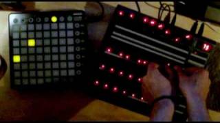 launchpad novation, live ableton, behringer BCR2000: glitch and breakbeat by elakim
