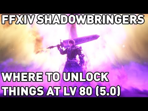 FFXIV: Where to Unlock Things At Level 80 (5.0)