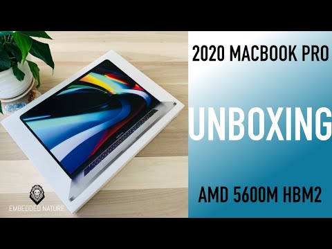 2020 MacBook Pro 16” UNBOXING | AMD 5600M HBM2