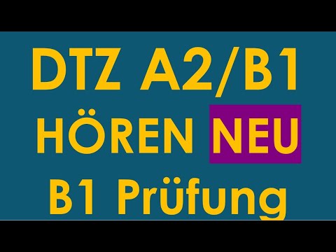 DTZ A2/B1, Hören, Prüfung B1 Neu 2025 #dtz #dtzb1 #dtzhören