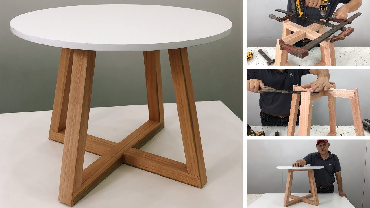 Mesa Escandinava de Madera Muy Bonita - Tutorial de Carpintería