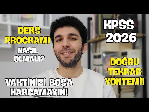 HIGH-SCORING LESSON PLAN AND REPETITION METHOD! KPSS 2026