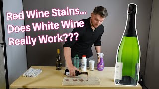 Does white wine really help REMOVE a red wine stain??