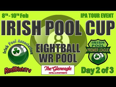 Irish Pool Cup - Premier League  - LIVE 9th Feb, Gleneagle Hotel, Co. Kerry