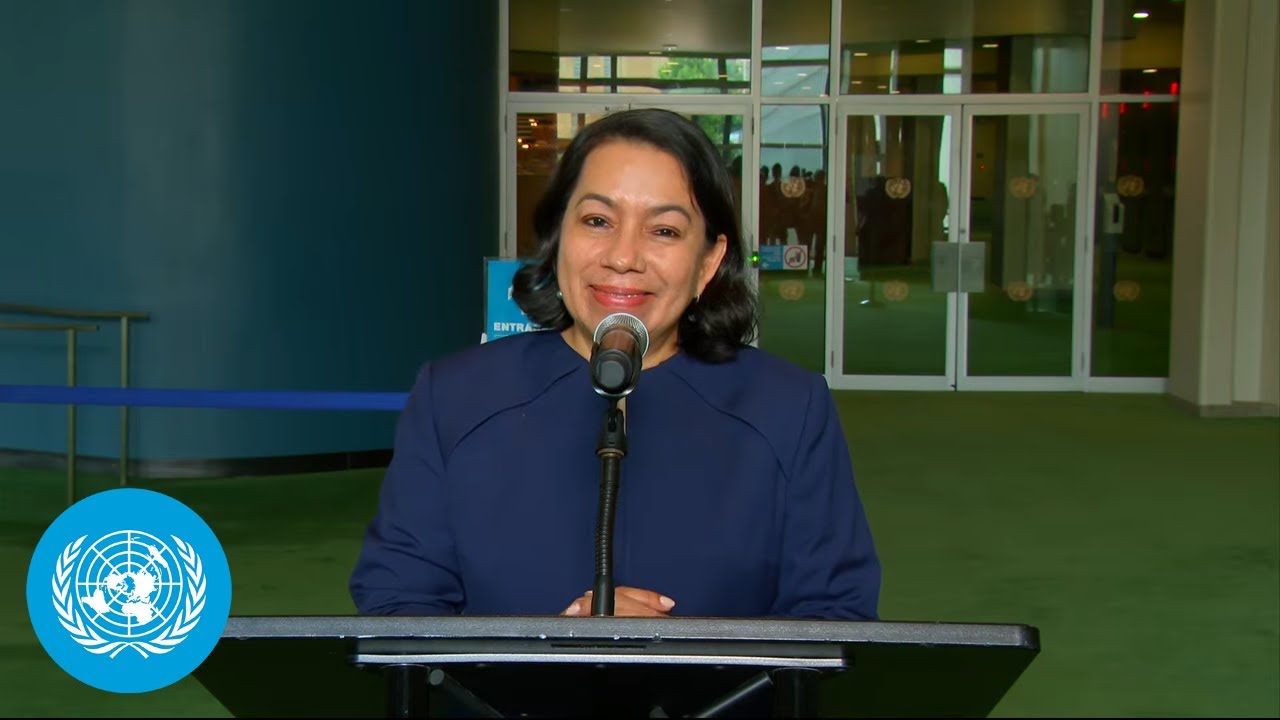 Secretary-General Candidates: Carolyn Rodrigues- Birkett   - Media Stakeout | United Nations