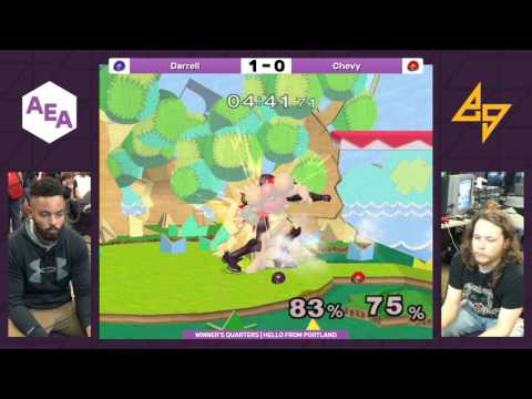 Darrell (Blue Samus) vs. Chevy (Neutral Samus) | SSBM WQF | AEA
