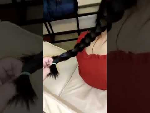 Long Hair braid and Hairjob