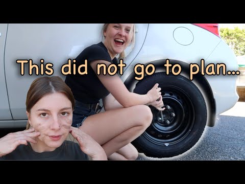 learning how to change a tire...