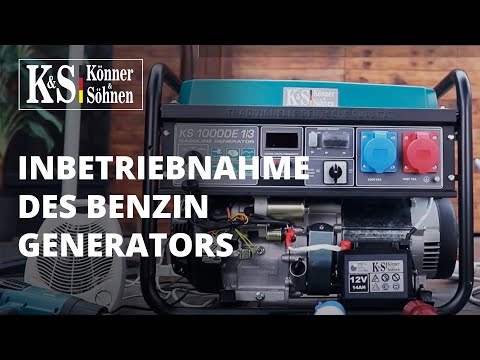 KÖNNER &amp; SÖHNEN Benzininis Generatorius 7,5kW 230V KS 10000E video