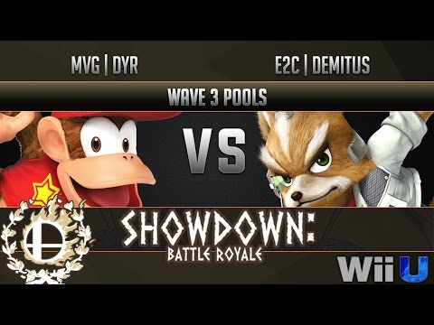 Showdown Battle Royale WAVE 3 POOLS - MVG | Dyr (Diddy Kong) vs E2C | Demitus (Fox)