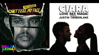 The Weeknd vs. Ciara & Justin Timberlake - Love Sex Magic Face