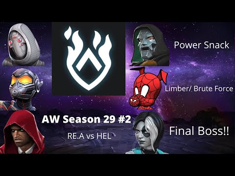 Boss action! AW Season 29 #2. REA vs HEL!