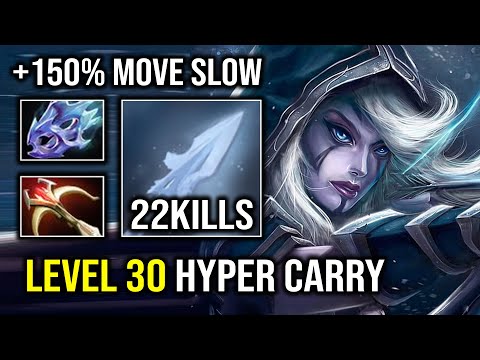 LEVEL 30 Late Game Drow Ranger 150% Move Slow Frost Arrow Hard Carry Dota 2