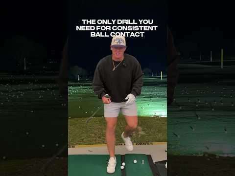 The only drill you need for better ball striking! #golftips #golflesson #golfswing #golf