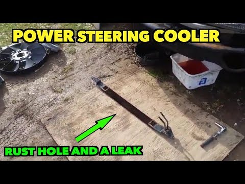 2006 TrailBlazer Power Steering Leak Found....Rusted out Cooler Removal