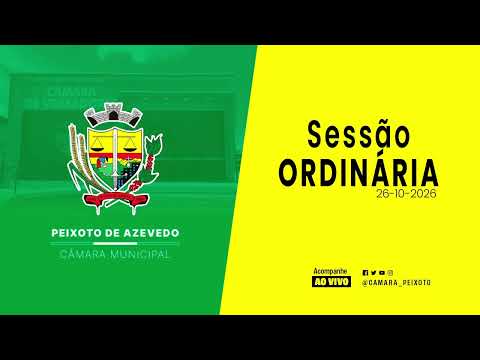 Imagem - Sessão Ordinária de 26 de outubro de 2026