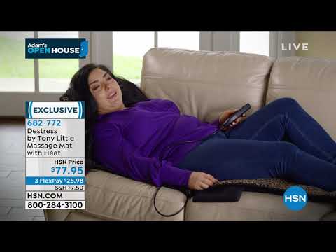 Destress by Tony Little Massage Mat with Heat