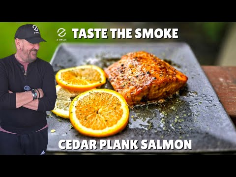 Cedar Plank Salmon with Honey Orange Glaze | Taste the Smoke