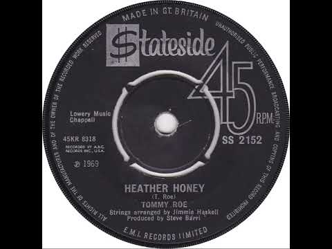 UK New Entry 1969 (148) Tommy Roe - Heather Honey