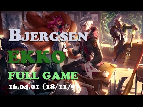 TSM Bjergsen Ekko Full Game (18/11/9)