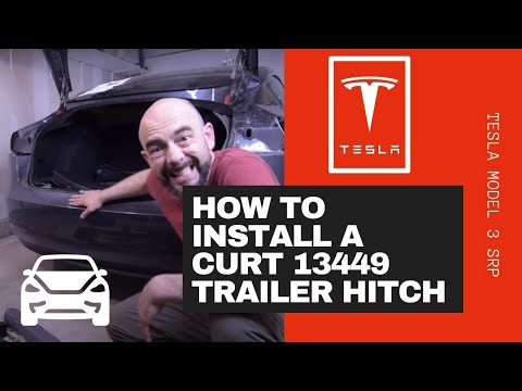 How to Install a Curt 13449 Trailer Hitch on a Tesla Model 3