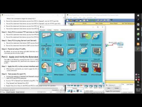 [CCNA S2] 9.3.2.12 Configuring Extended ACLs Scenario 3